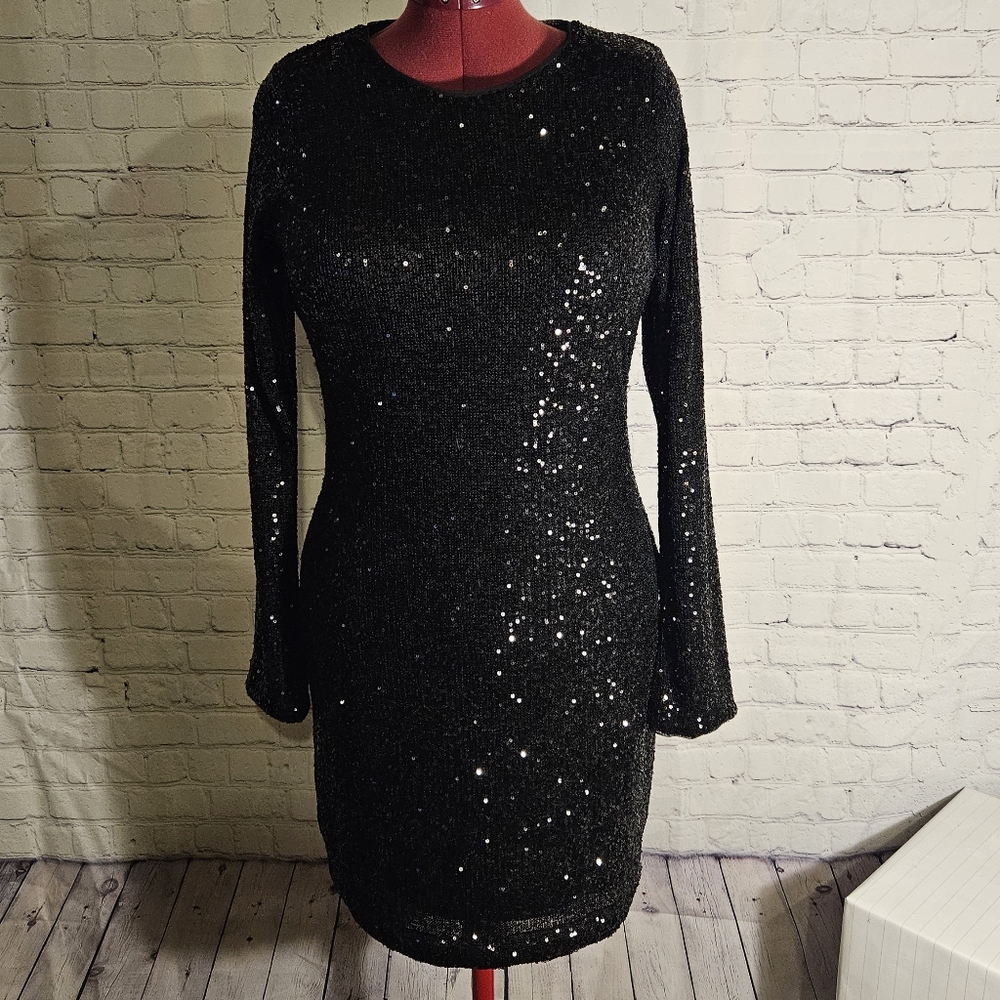 Joie Black Sequin Dress